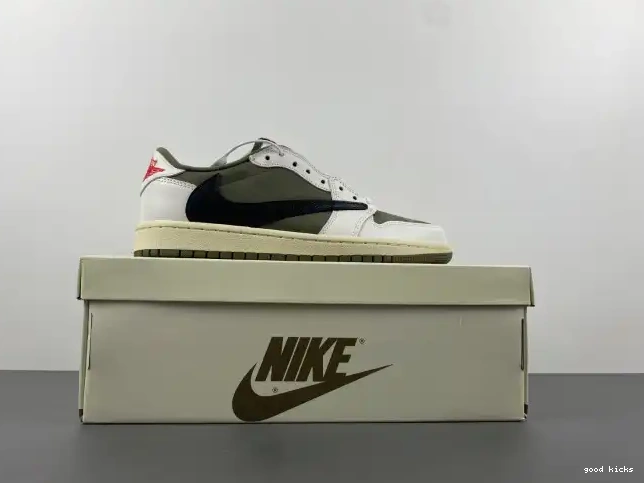 OLIVE SCOTT OG LOW JORDAN 1 AIR TRAVIS X DM7866-200 MEDIUM 0405